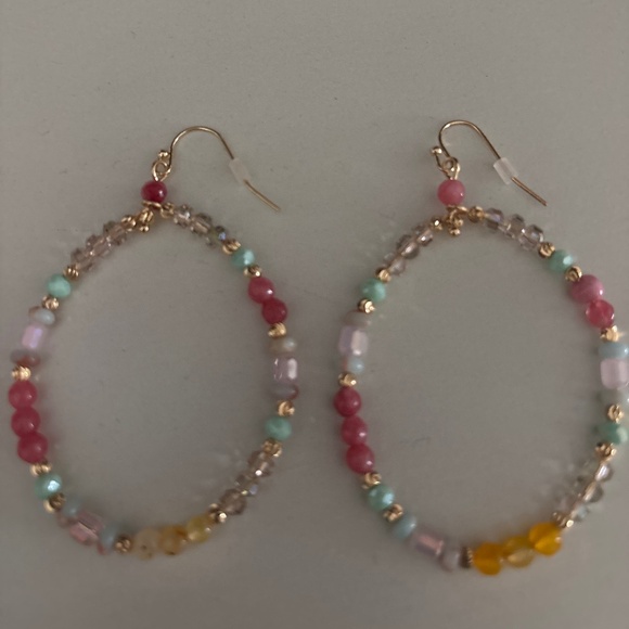 NWOT Beaded Earrings - Picture 2 of 2